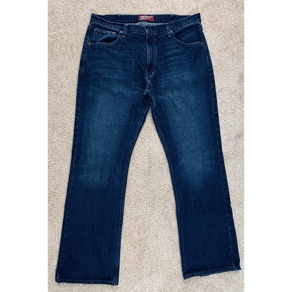 Arizona Jean Co Mens Sz 38x32 Original Boot Cut Blue Jeans Denim Workwear